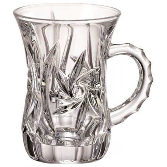фото Набор чашек с ручкой CRYSTAL BOHEMIA "ARMUDU PINWHEEL", 120 мл, 6шт (990/1KD27/0/99T41/200-609)