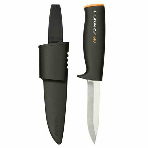 fiskars набор инст та fiskars унив топор х7 точилка нож к40 1059024 Нож FISKARS К40 22,5 см