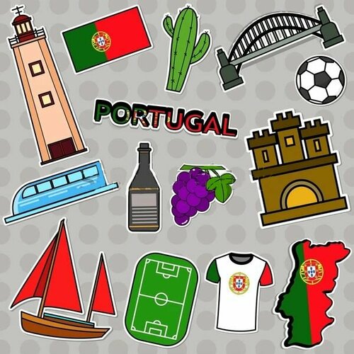 Наклейки стикеры Элементы Португалии