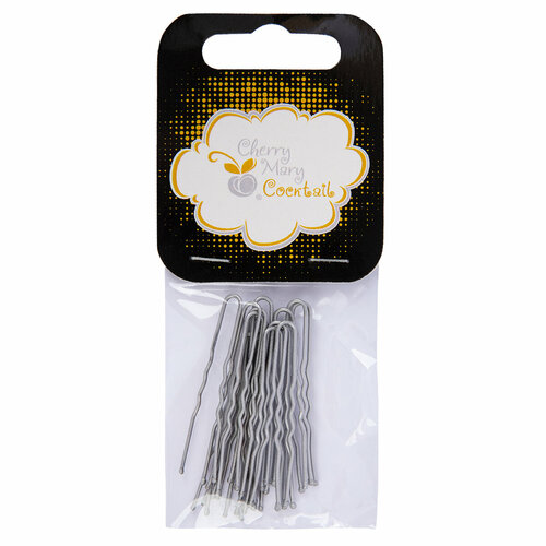 CHERRY MARY VZ07029 Набор шпилек для волос 4.5 см 20 шт №04 под никель