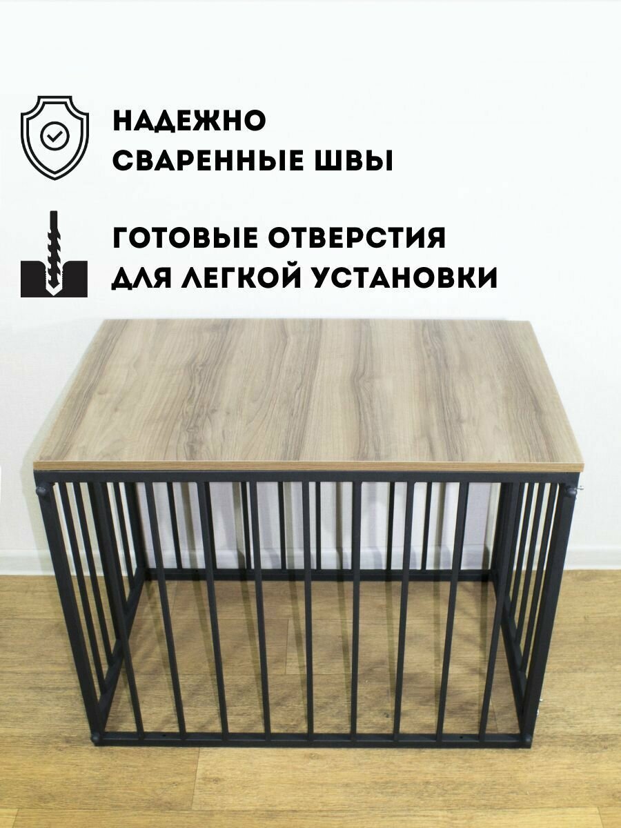 Усиленный вольер для собак, кошек, кролика. Металлическая складная клетка для крупных, средних и мелких пород домашних животных. Уличная будка для щенков и котов. — фото 1