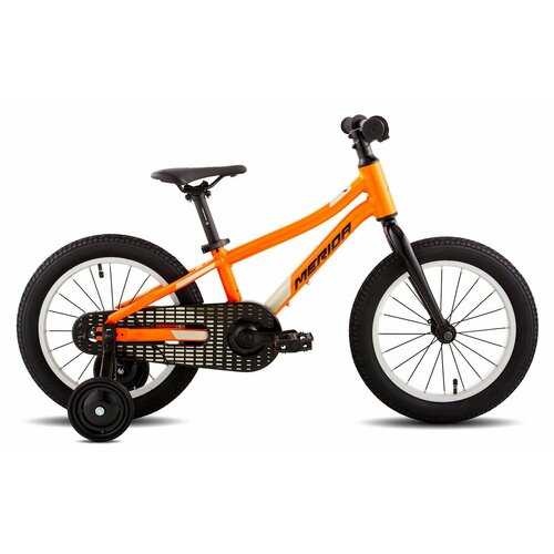 Детский велосипед Merida Matts J.16+, год 2023, цвет Оранжевый-Желтый детский велосипед merida matts j 20 eco год 2022 цвет оранжевый синий