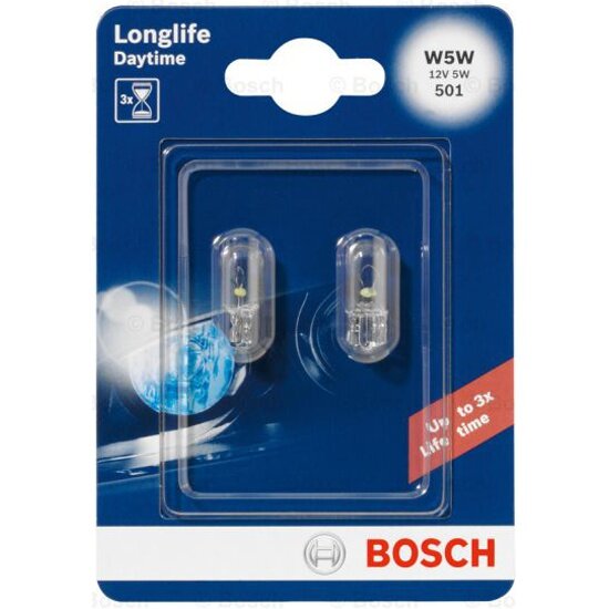 фото Лампа BOSCH W5W 12V 5W Daytime, 1 шт, 1987301052