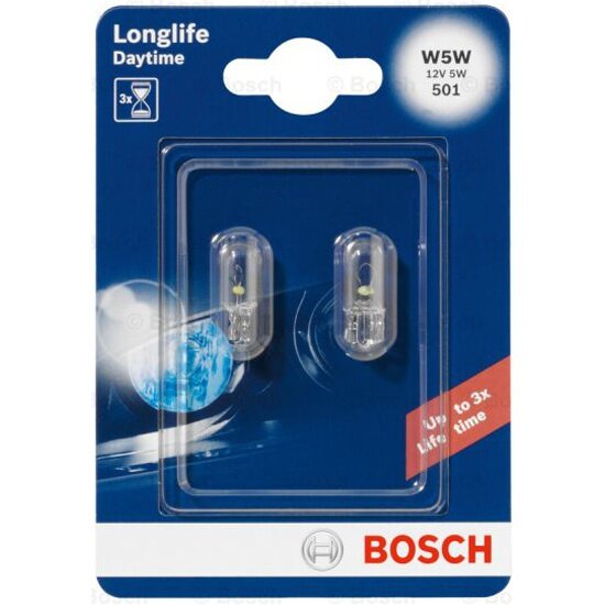 Лампа Bosch W5W 12V 5W Daytime, 1 шт, 1987301052