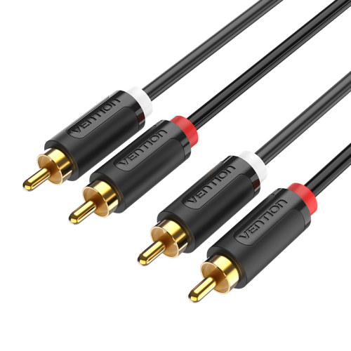 Кабель аудио 2xRCA - 2xRCA Vention BCMBH 2.0m межблочный кабель 2rca m 2rca m procast cable 2rca 2rca 2 длина 2m цвет черный