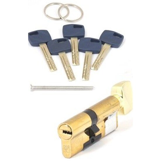 Цилиндр (Личинка замка) APECS Premier XR-80(35/45C)-C15-G латунь ключ-вертушка(С)
