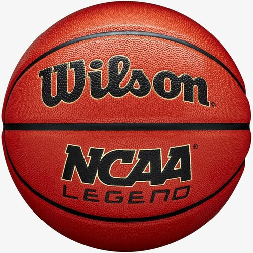 Мяч баскетбольный WILSON NCAA LEGEND, арт. WZ2007601XB, размер 5, композит, бутиловая камера, оранжевый-черный