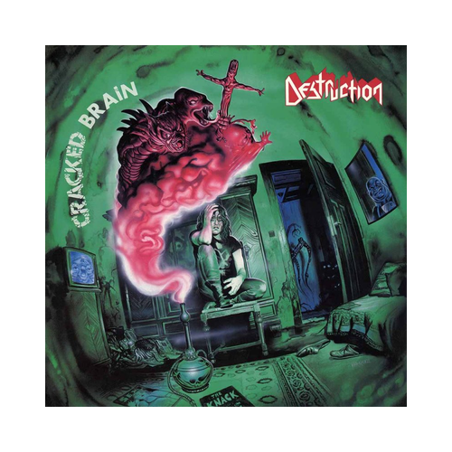 Destruction - Cracked Brain, 1xLP, FIRE SPLATTER LP