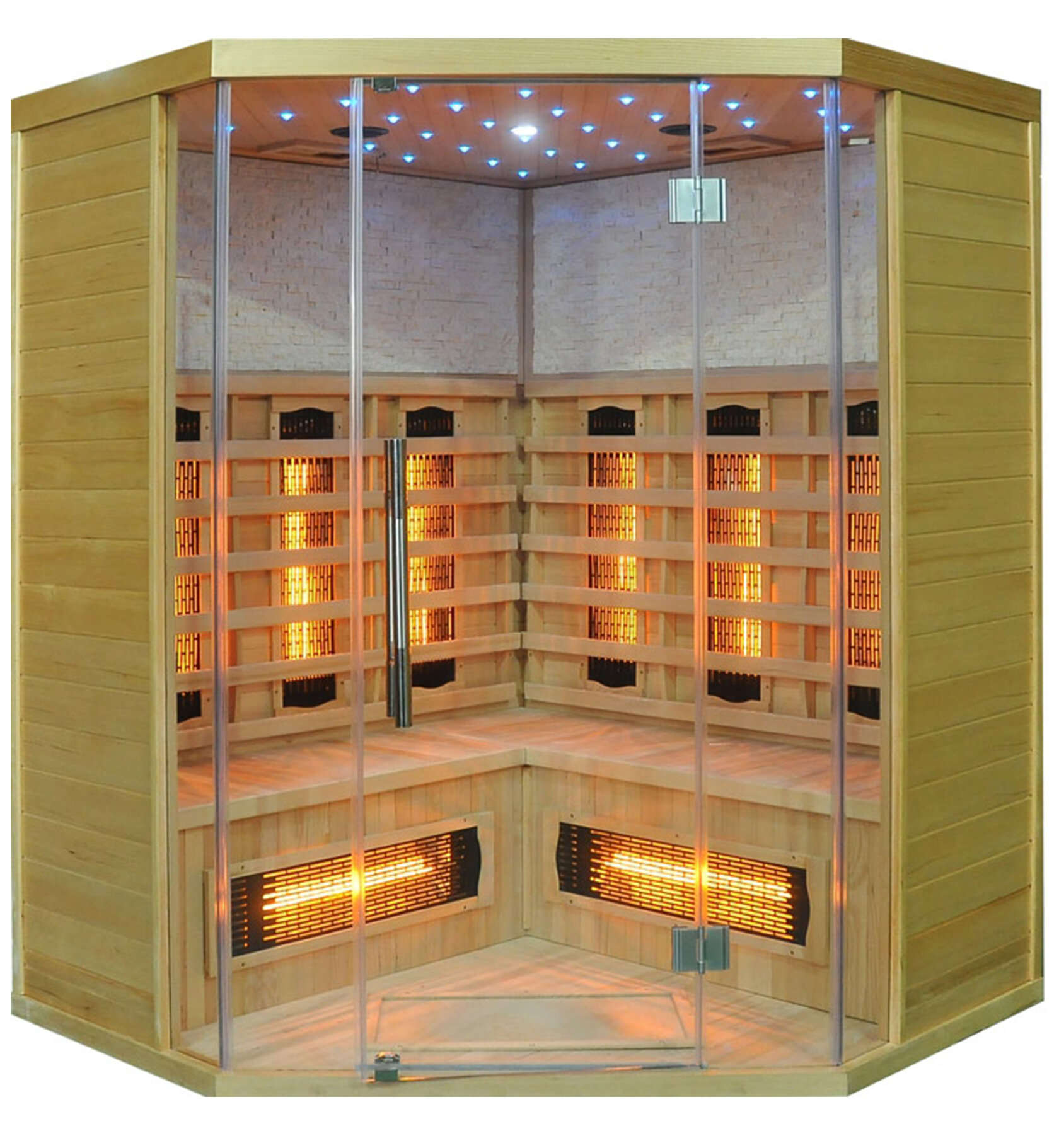 SaunaMagic Glass RCS Corner Medium