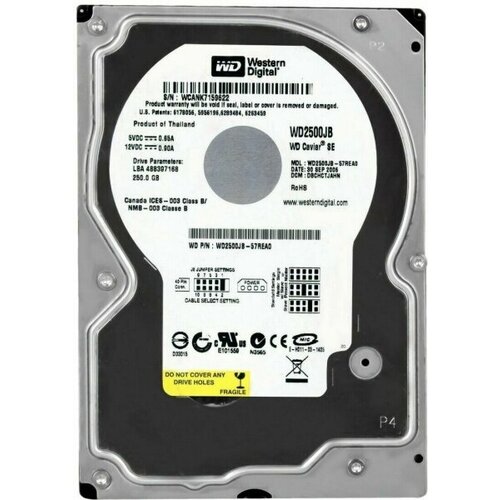 Жесткий диск Western Digital WD2500JB 250Gb IDE 35 HDD 680000₽