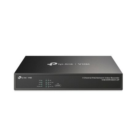 TP-Link Видеорегистратор VIGI NVR1004H-4P VIGI 4-канальный сетевой видеорегистратор с поддержкой PoE+ PROJ
