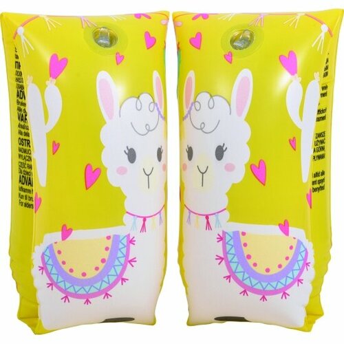 Нарукавники надувные Play Market 90220 желтые овечки для плавания ПВХ, для детей 30*15см 90220