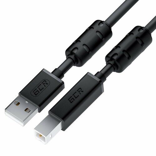 Кабель USB 2.0 Тип A - B Greenconnect GCR-52078 1.5m gcr кабель prof 1 5m usb 2 0 am bm черно прозрачный ферритовые кольца 28 24 awg экран армированный морозостойкий gcr 52414