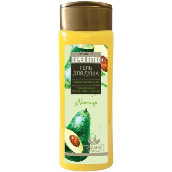 фото Гель для душа SLAVIKA NATUR Fusion Life Super detox, Авокадо, 400 мл