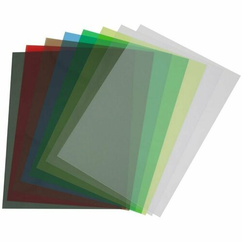 Обложка для переплёта пластиковая А4, непрозрачная зеленая, 300 mic (100шт.)