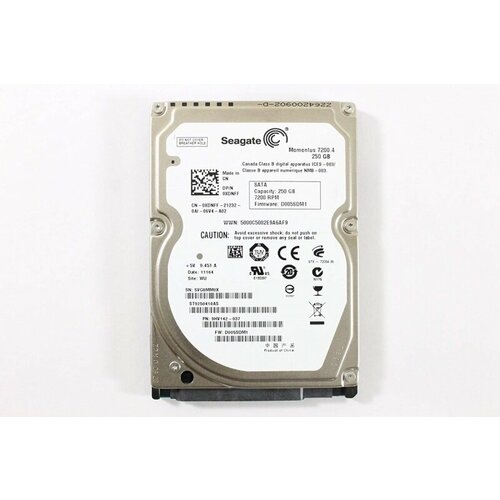 Жесткий диск Seagate XDNFF 250Gb 7200 SATAII 25 HDD 1866500₽
