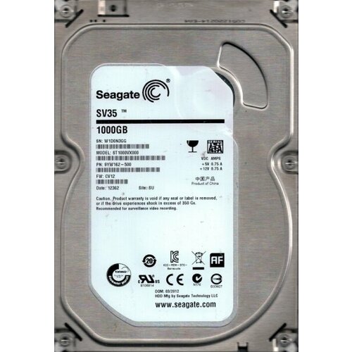 Жесткий диск Seagate 9YW162 1Tb SATAIII 35 HDD 1446500₽