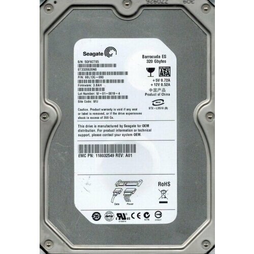 Жесткий диск Seagate ST3320820NS 320Gb SATAII 35 HDD 3326000₽
