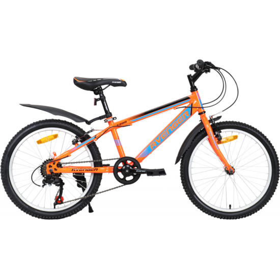Детский велосипед Avenger 20" C200 рама 11", оранжевый/синий неон