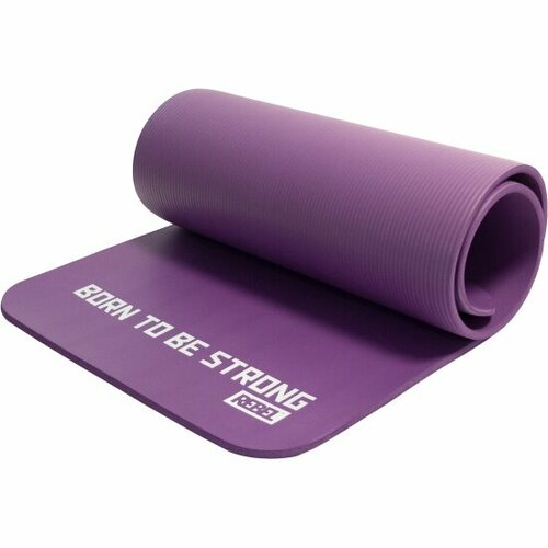 Мат для аэробики Rebel NBR 12,5 мм фиолетовый с кольцами