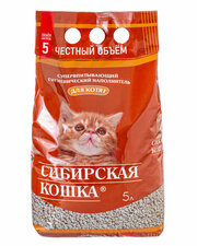 Сибирская Кошка Для котят впитывающий наполнитель 5л