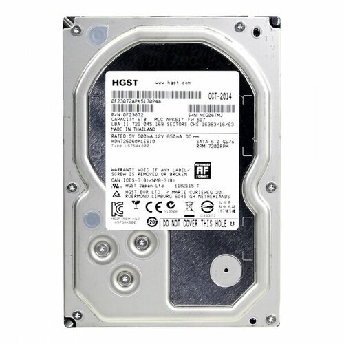 Жесткий диск Hitachi HDN726060ALE610 4Tb 7200 SATAIII 35 HDD 6434000₽