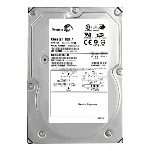 Жесткий диск Seagate 9X1006 300Gb U320SCSI 3.5 HDD жесткий диск seagate 9u8005 73 4gb u320scsi 3 5 hdd