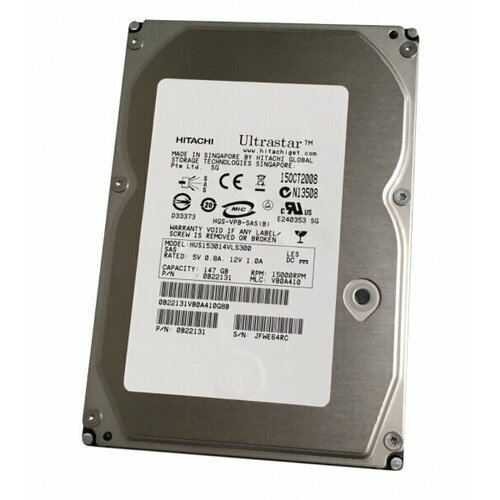 Жесткий диск Hitachi HUS153014VLS300 147Gb SAS 35 HDD 1163000₽