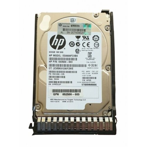 Жесткий диск HP 792269-B21 600Gb SAS 25 HDD 2307500₽