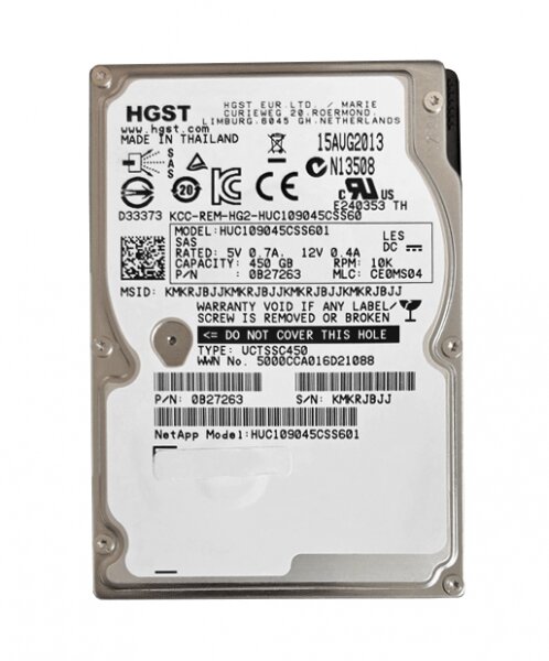 Жесткий диск Hitachi HUC109045CSS601 450Gb 10000 SAS 2,5" HDD