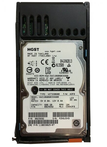 Жесткий диск EMC 005050472 600Gb 10000 SAS 2.5" HDD