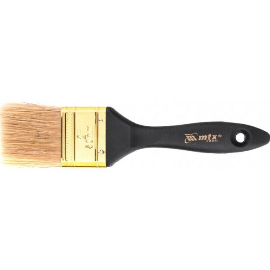 фото Кисть плоская MATRIX 83162, "Профи" 2", натуральная щетина, пластиковая ручка