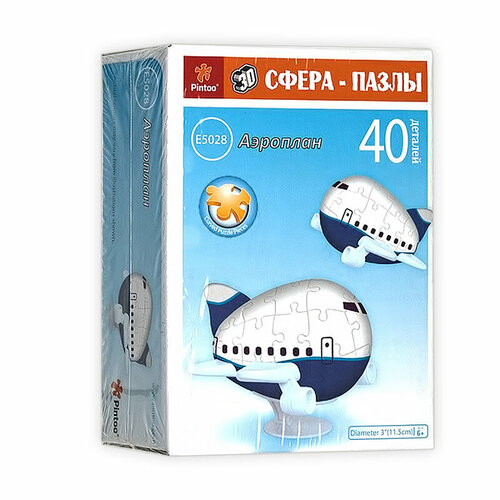 Education Line 3D Cфера-пазлы Шаровые 2 Аэроплан 40 элемент. E5028