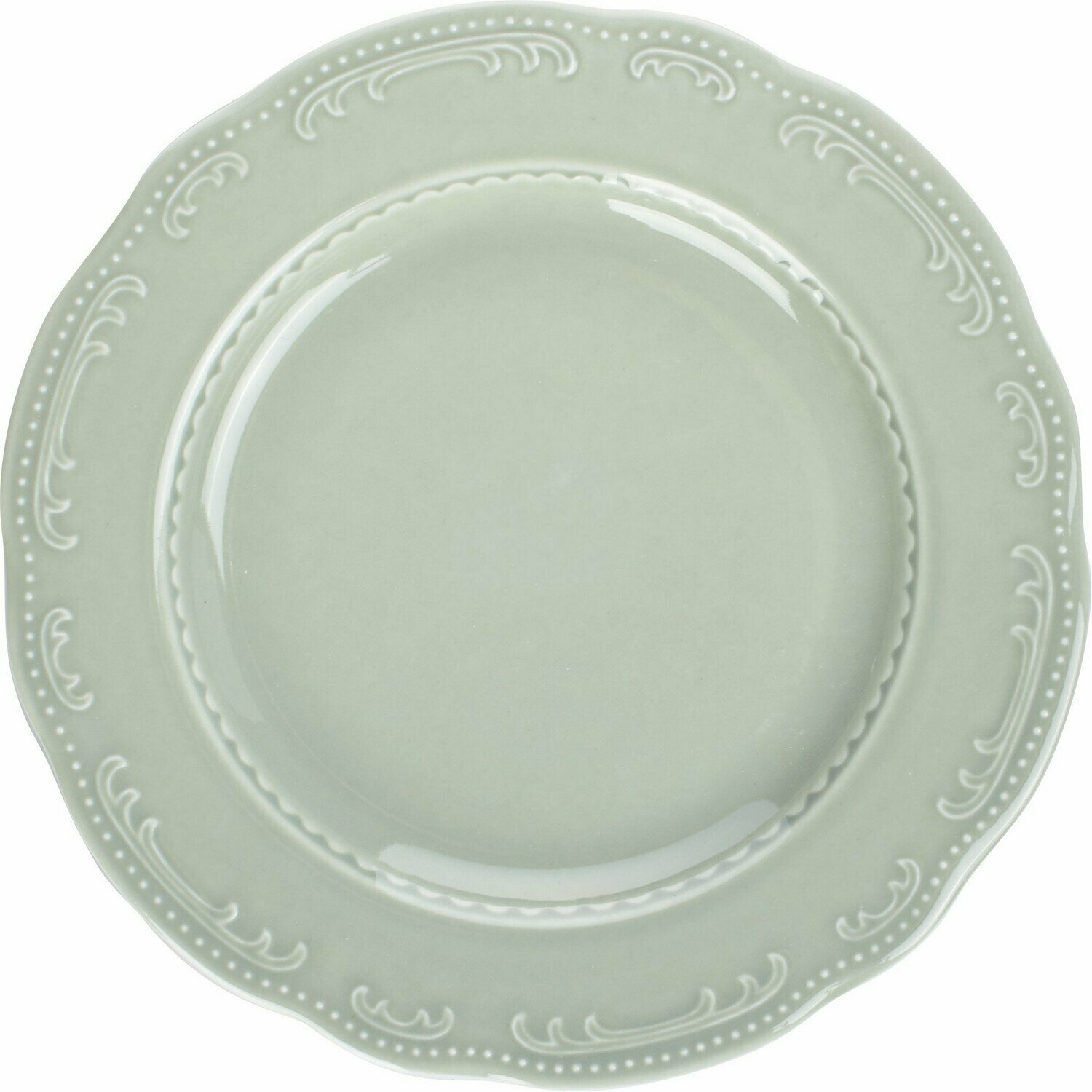 фото Тарелка Tognana В. Виена Шарм мелкая 210х210х20мм, фарфор, зеленый