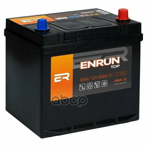 Аккумулятор Enrun Jis Top 65 А/Ч Обратная R+ D23 230x179x225 En650 А ENRUN арт. EPA650