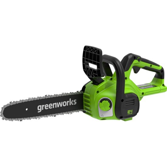 Пила цепная аккумуляторная Greenworks G24CS25K2, 24V, 25см, c АКБ 2Ач и ЗУ