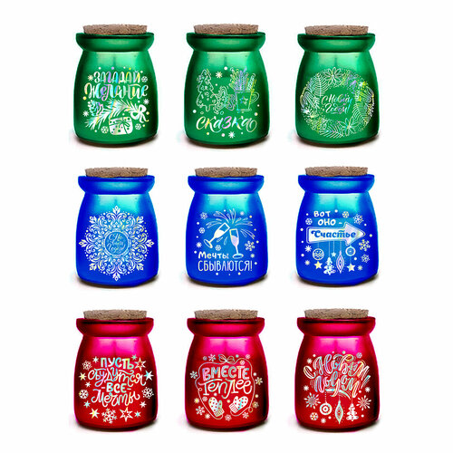 MAGIC TIME Новогодняя ароматизированная парафиновая свеча 55 х 55 х 78 см 170 г Голография 89912 517₽