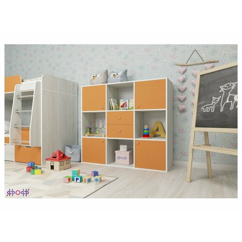 Стеллаж Джери (Оранжевый, Винтерберг)