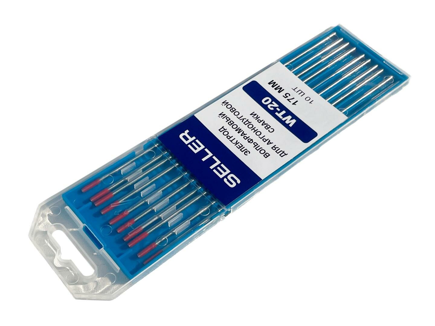 фото Электроды вольфрамовые SELLER WT-20 2,0 мм х 175 мм (10шт.)