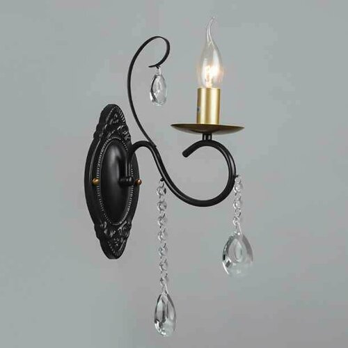 Бра Аврора Марина 1х40 Вт Е14 черный 2667₽