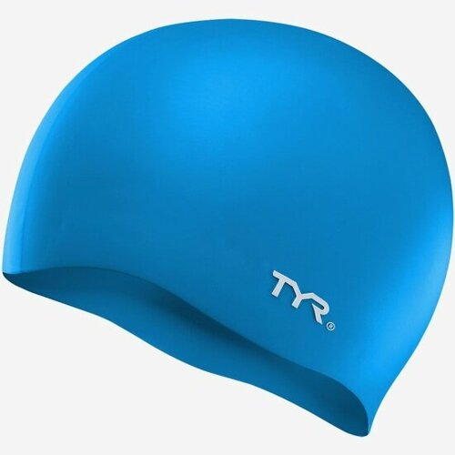 Шапочка для плавания Tyr Wrinkle Free Silicone Cap (O/S, 420 Голубой)