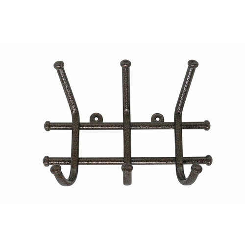 Вешалка настенная Hoff Норма 23х165х8 цвет медный антик 399₽