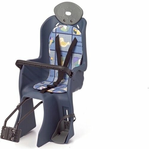 Кресло детское BQ заднее max 22кг, рег. ног, подголовник, рук-ка для ребёнка, пластик, синие