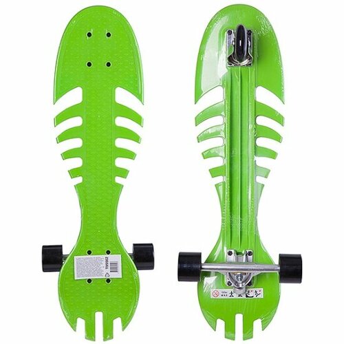 Скейтборд BONNA пластиковый зелёный, размер деки 28"х8", подвеска алюминиевая, колеса PU