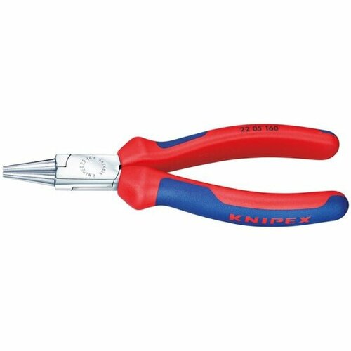 Круглогубцы Knipex KN-2205140, хромированные 140 mm круглогубцы knipex 2201125 черненые черного цвета 125 mm