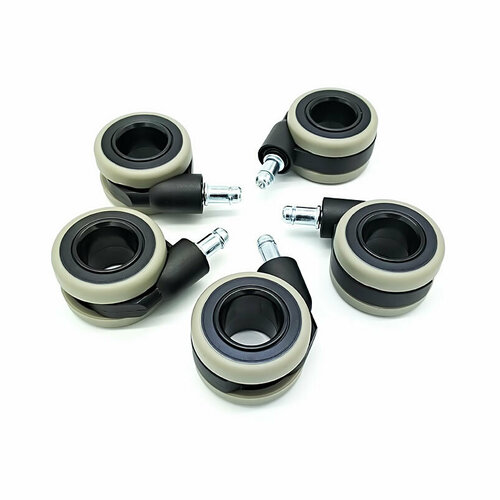 Колёсики для офисного кресла D60 паркет/ламинат набор прорезиненные