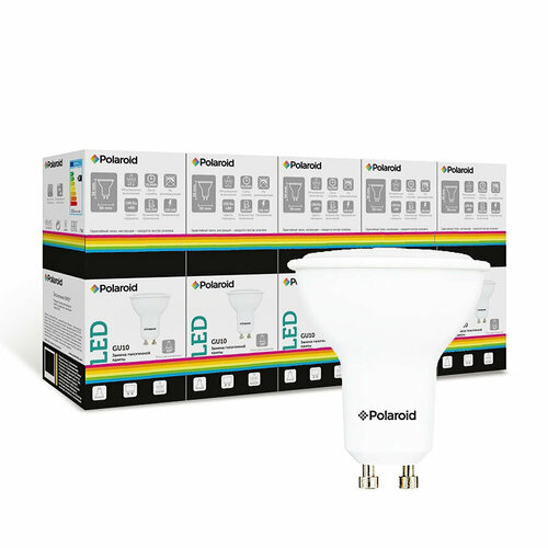 Светодиодная лампа Polaroid 220V GU10 7,5W 4000K GU10 500lm (10 шт.)