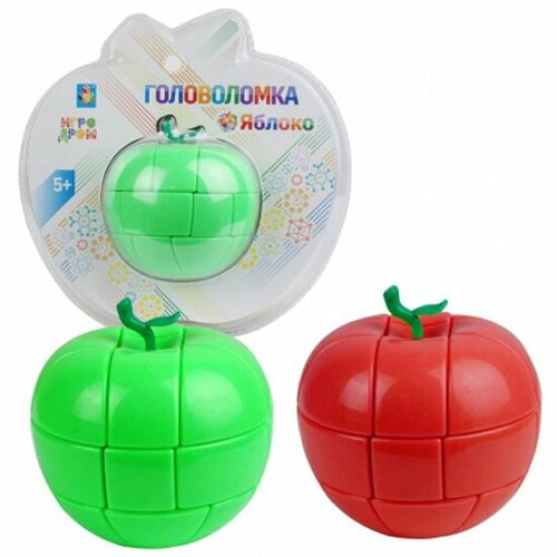 Головоломка 1TOY Т14212 Яблоко, 8 см