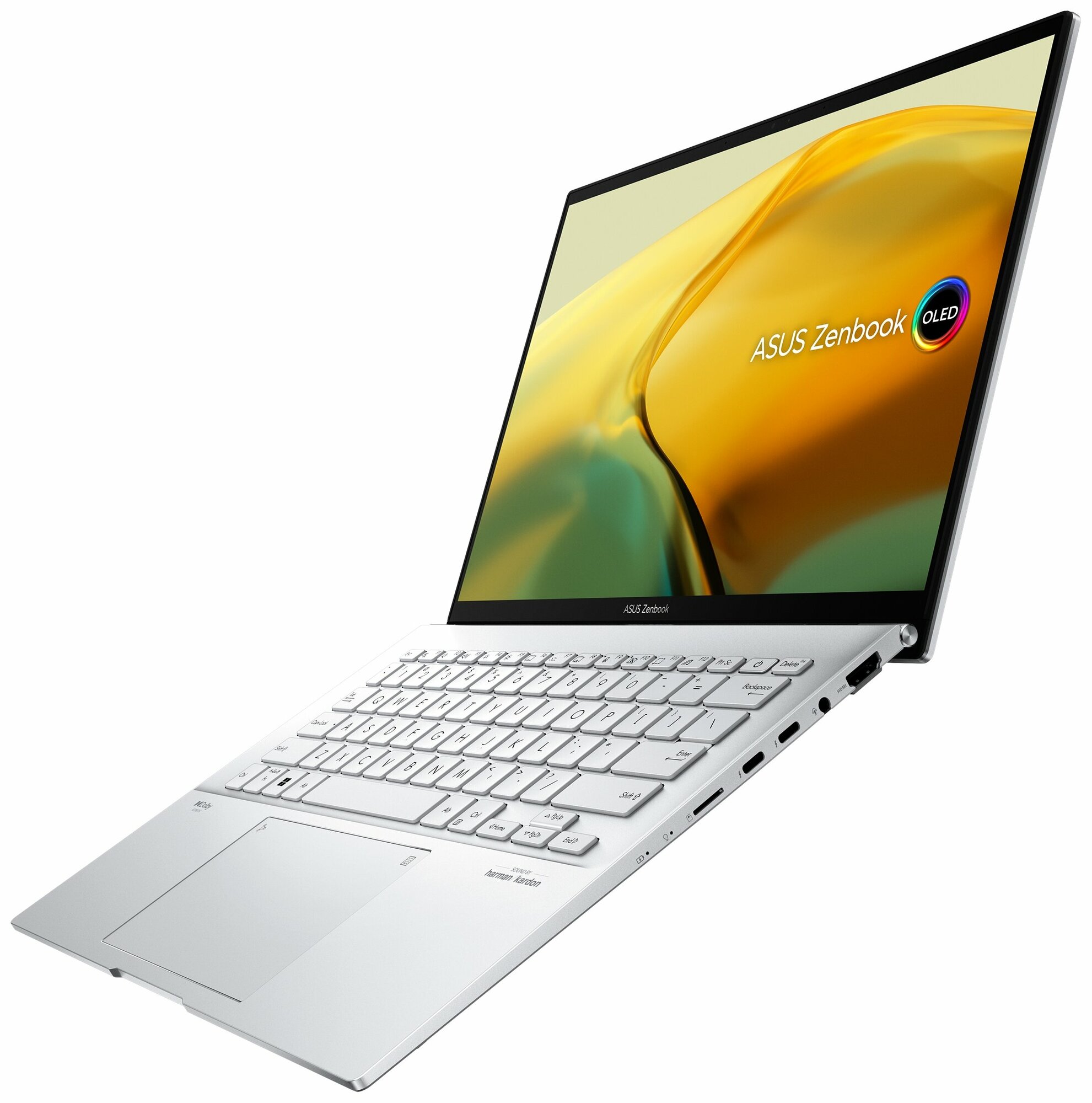 Ноутбук ASUS Zenbook 14 OLED UX3402VA-KM064W 90NB10G6-M00E90 (14", Core i7 1360P, 16Gb/ SSD 1024Gb, Iris Xe Graphics eligible) Серебристый - фото №4