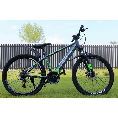 Велосипед для подростков Richiesto TT101, 24 дюйма, стальной, 21 скорость, мужской/женский, серый велосипед richiesto тt102 21s 26прочный и маневренный велосипед для подростков синий